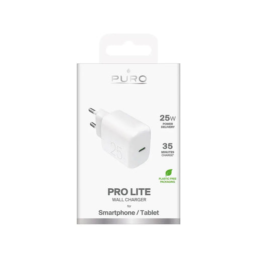 Puro Daily Prolite 25W USB-C Power Delivery зарядно - бяло