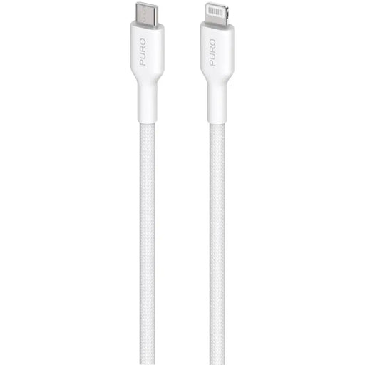 Puro Fabrik USB-C - Lightning кабел с MFI 1.2m - бял