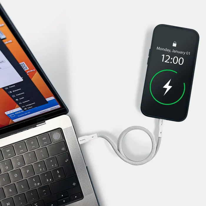 Puro Magnetic USB-C - USB-C 60W USB 3.2 (20 Gbps) 1m