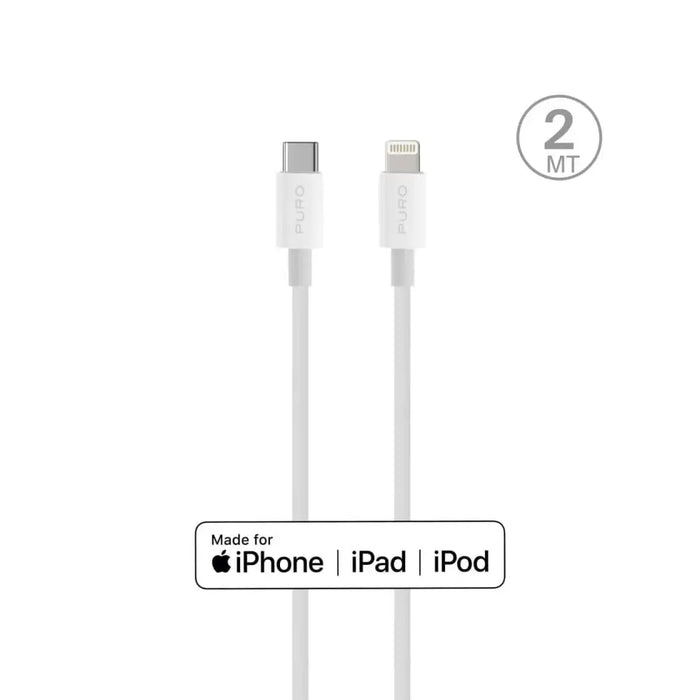 Puro Plain Cable за Apple с MFI USB-C - Lightning 2.0 2.4A