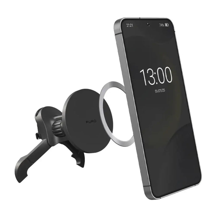 Puro регулируема стойка за кола съвместима с MagSafe - черна