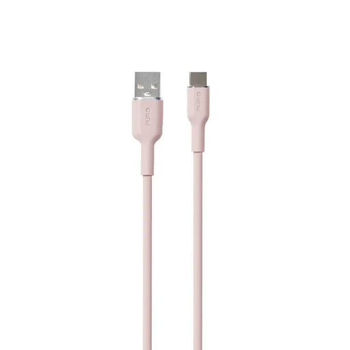 Puro Soft USB-A - USB-C кабел 1,5 м - розов