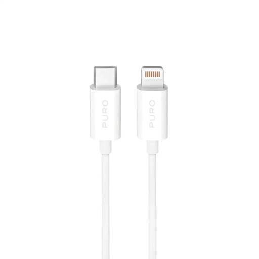 Puro TPE 20W USB C Lightning Cable 2m Бял