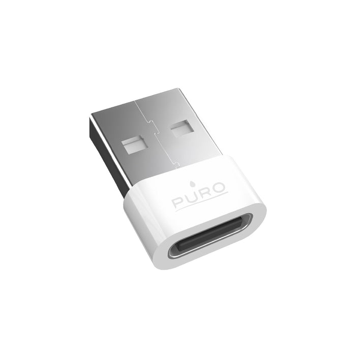 Puro USB-C - USB-A адаптер - бял
