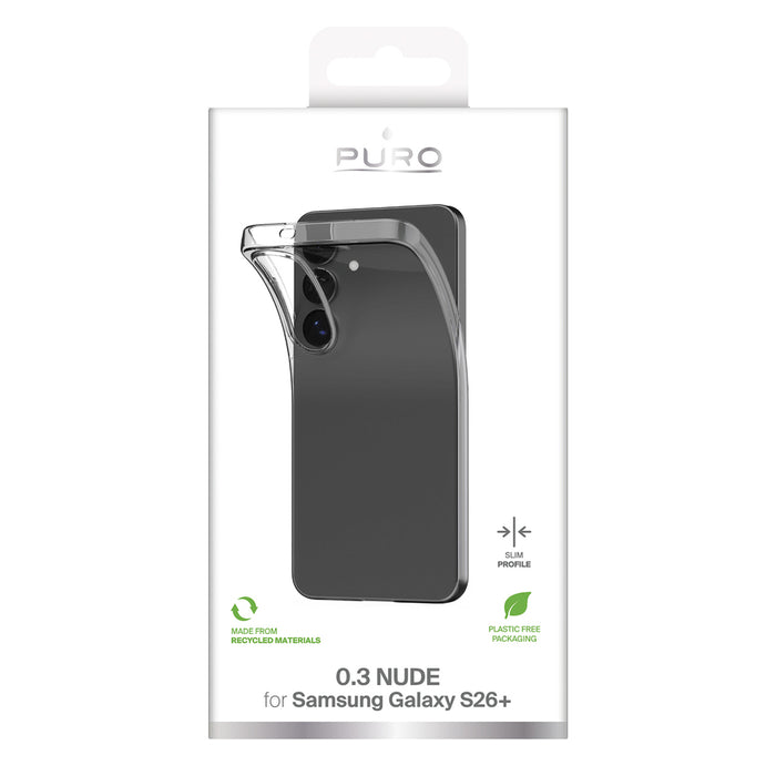 Защитен калъф Puro Ultra-Slim 0.3 NUDE за Samsung Galaxy S26 Plus - прозрачен