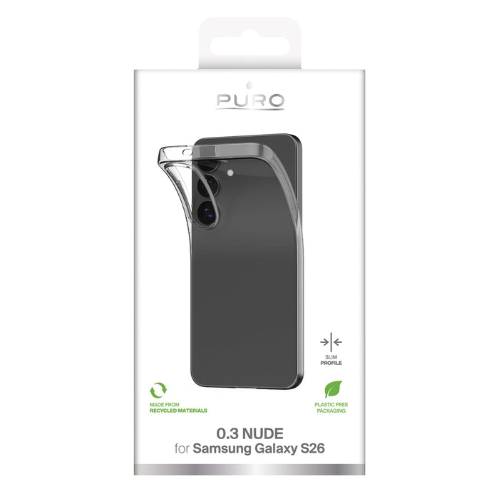 Калъф Puro 0.3 NUDE за Samsung Galaxy S26 - прозрачен