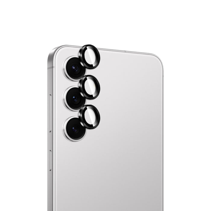 Puro закалено стъкло за задната камера за Samsung Galaxy S26/S26 Plus - с черна рамка