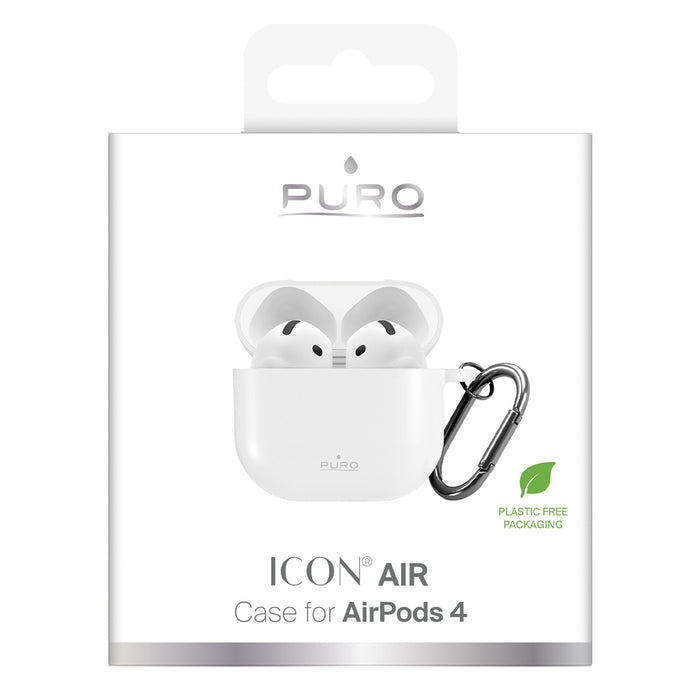 Силиконов калъф Puro ICON за Airpods 4, бял