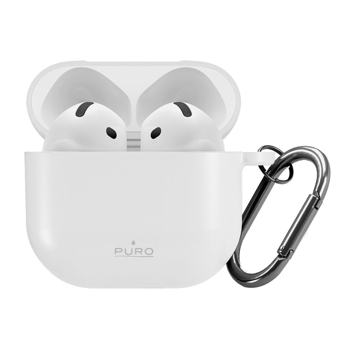 Силиконов калъф Puro ICON за Airpods 4, бял