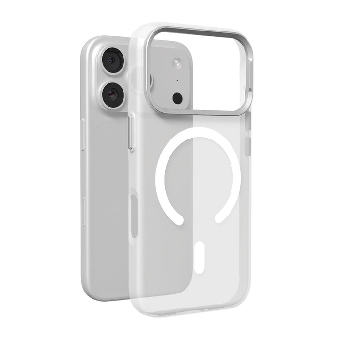 Калъф Puro Lightfeel за iPhone 17 Pro, съвместим с MagSafe - прозрачен и бял