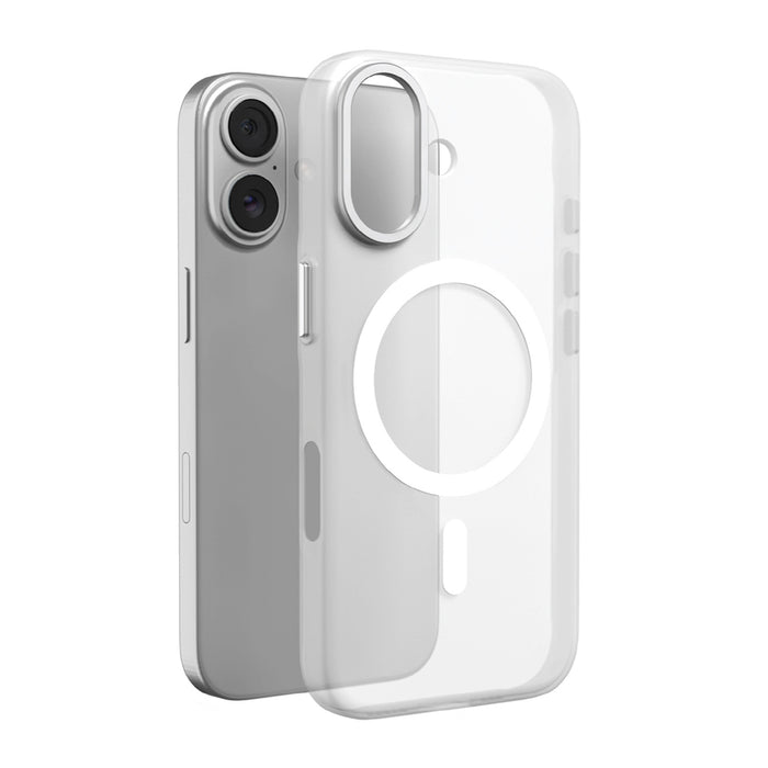 Калъф Puro Lightfeel за iPhone 17, съвместим с MagSafe - прозрачен и бял