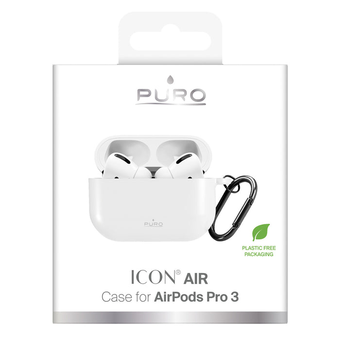 Силиконов калъф Puro ICON за Airpods Pro 3, бял