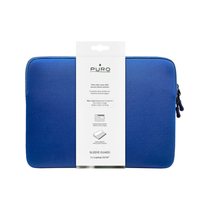 Чанта за ръкави Puro SLIM GUARD, неопрен, 13-14 инча, синя