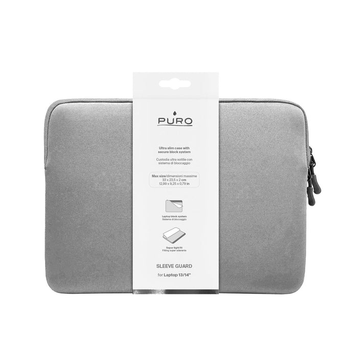Чанта за ръкави Puro SLIM GUARD, неопрен, 13-14 инча, сива