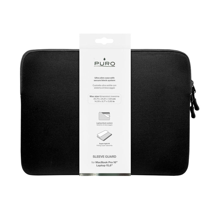 Чанта за ръкави Puro SLIM GUARD, неопрен, 13-14 инча, черна
