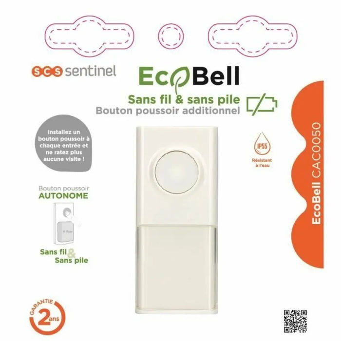 Push button for doorbell SCS SENTINEL Ecobell CAC0050