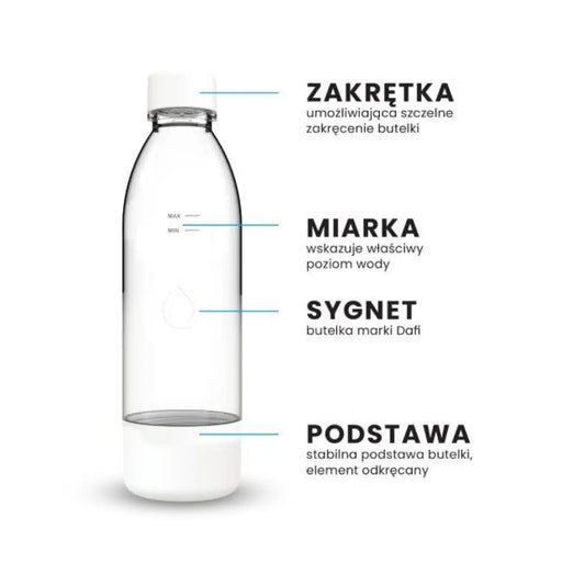 PushAir 2 бутилки за Дафи 0.7л сатуратор бял