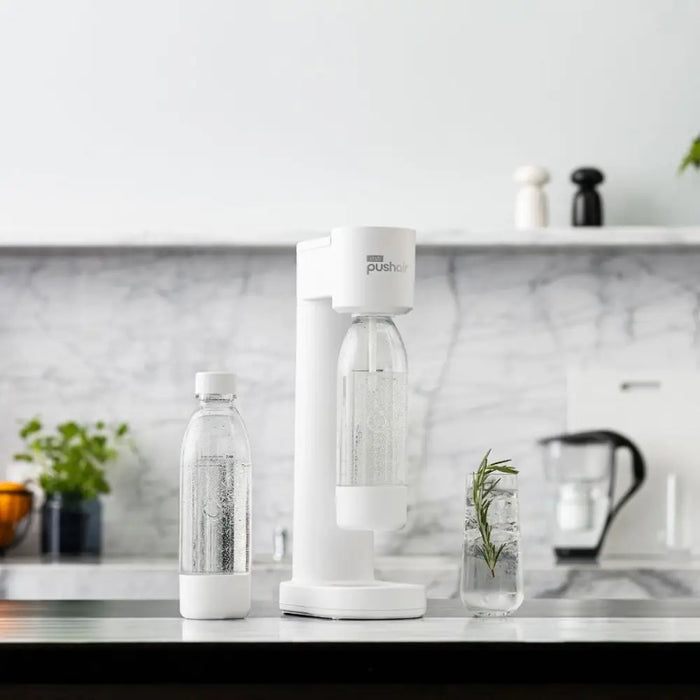 PushAir 2 бутилки за Дафи 0.7л сатуратор бял