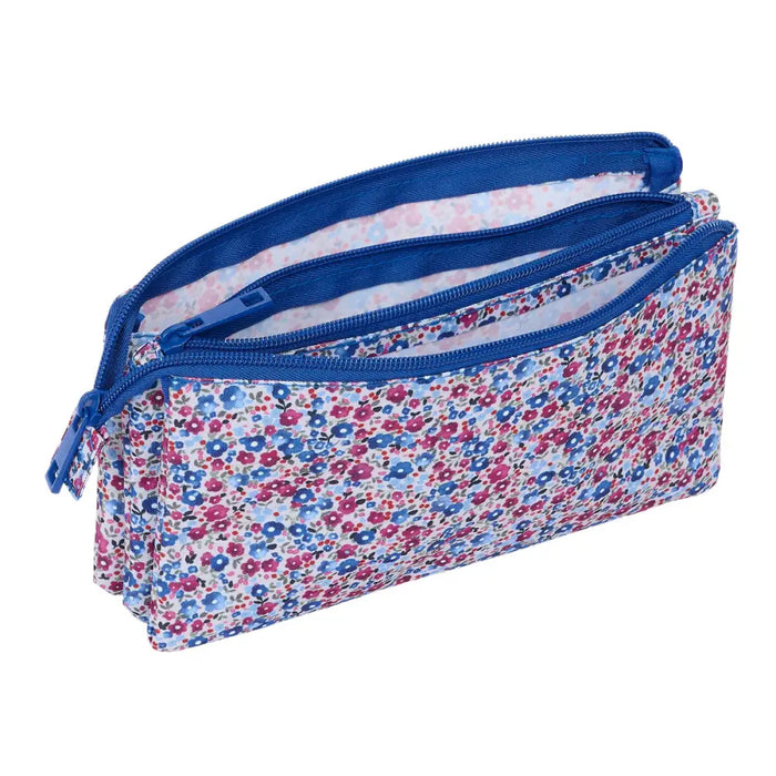 Пътническа Чанта Nait Nait Flores coimbra azul Син 22 x 12