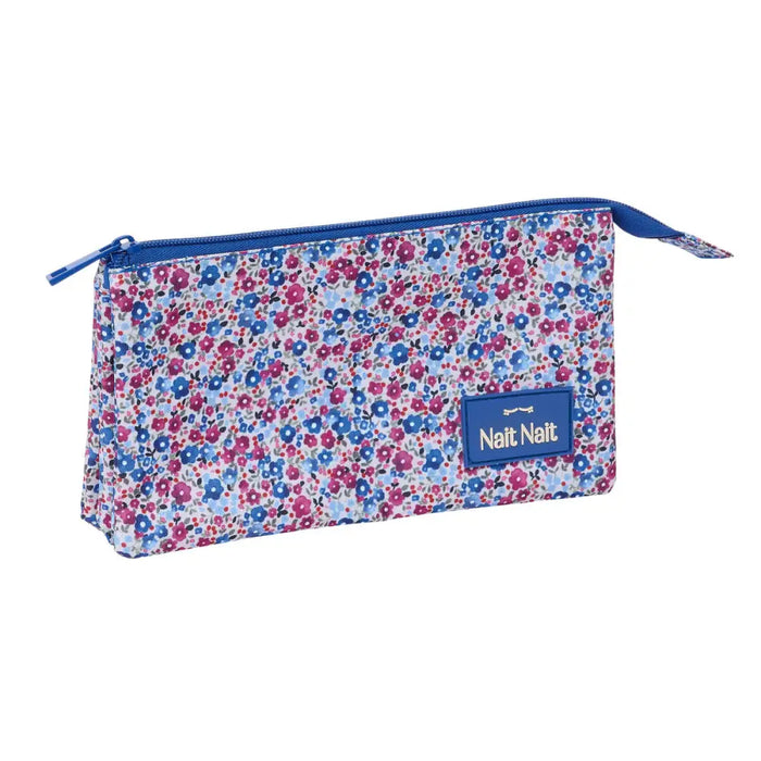 Пътническа Чанта Nait Nait Flores coimbra azul Син 22 x 12