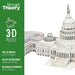 Пъзел 3D Colorbaby Capitolio 126 Части 52,5 x 20,5 x 23,5