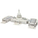 Пъзел 3D Colorbaby Capitolio 126 Части 52,5 x 20,5 x 23,5