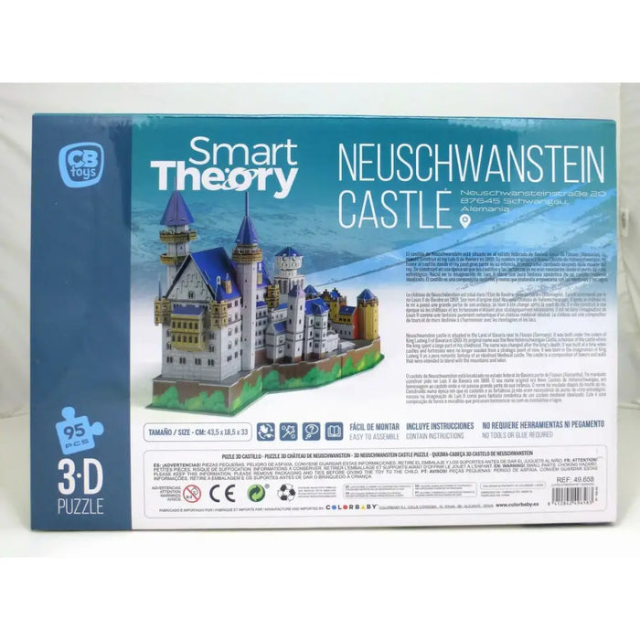 Пъзел 3D Colorbaby New Swan Castle 95 Части 43,5 x 33 x