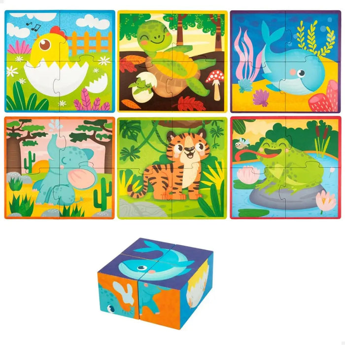 Пъзел 3D Lisciani Giochi 22 x 23 x 1 cm Животни 4 Части (6