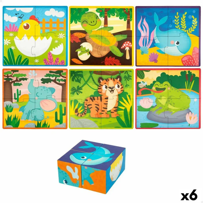 Пъзел 3D Lisciani Giochi 22 x 23 x 1 cm Животни 4 Части (6