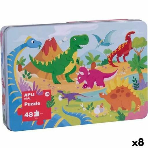 Пъзел Apli 48 x 32 cm Динозаври 48 Части (8 броя)