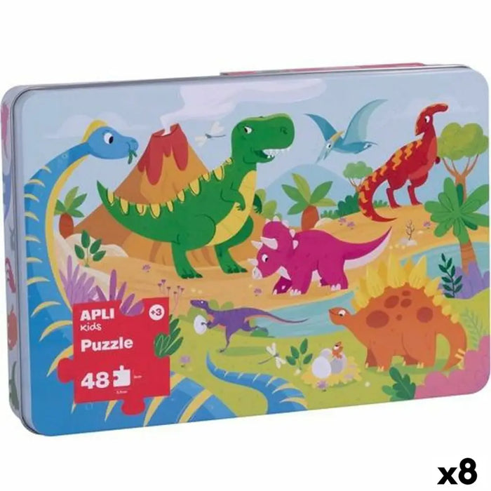 Пъзел Apli 48 x 32 cm Динозаври 48 Части (8 броя)