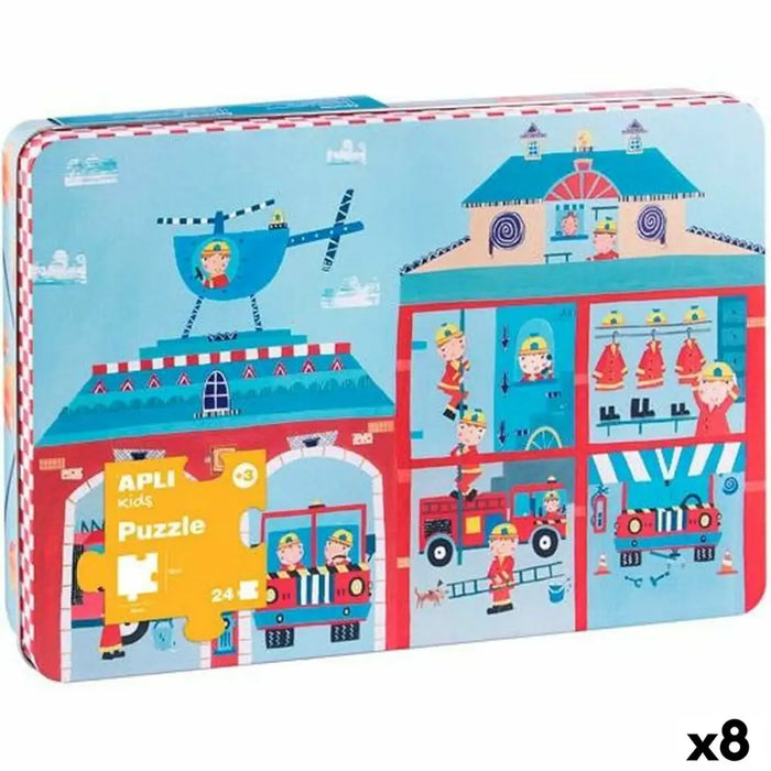 Пъзел Apli 48 x 32 cm Пожарникар сапьор 24 Части (8 броя)