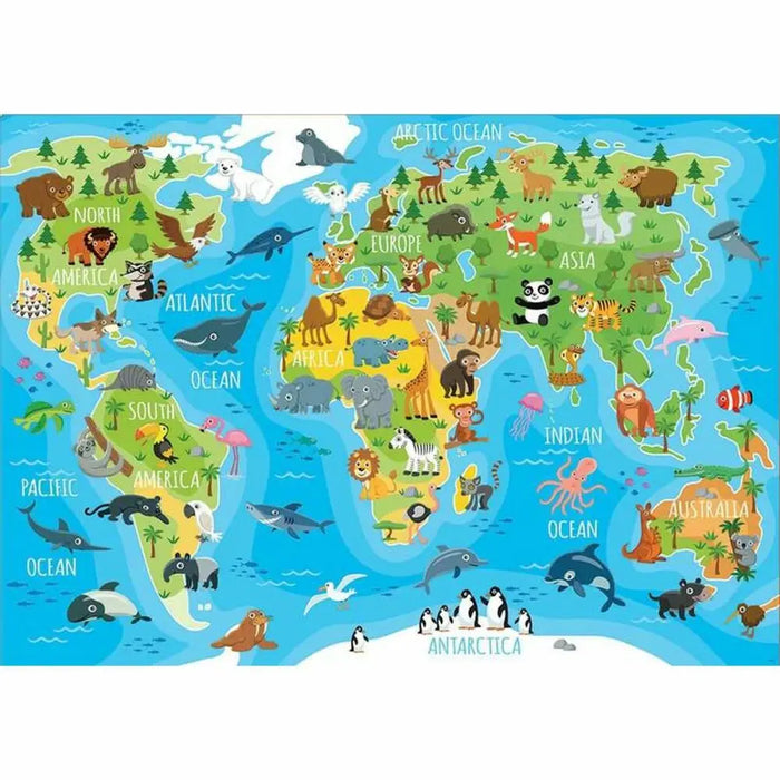 Пъзел Educa Animals Map (150 pcs)