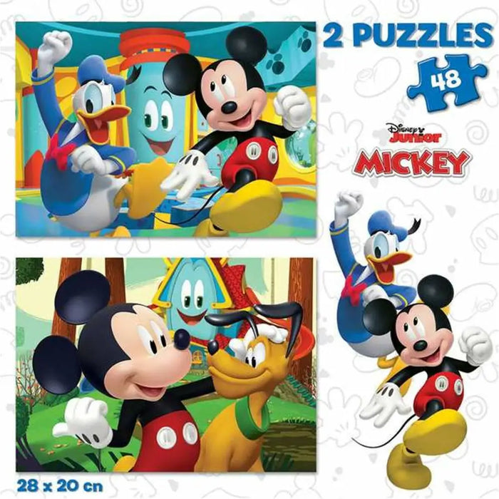 Пъзел Educa Mickey Mouse Fun House 2 x 48