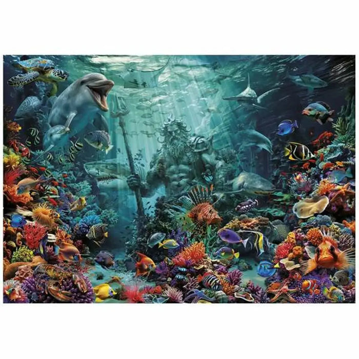 Пъзел Educa Poseidon in a Coral Reef