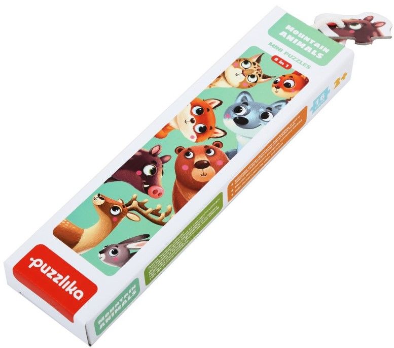 Детски пъзел Puzzlika от 16 части - Горски животни