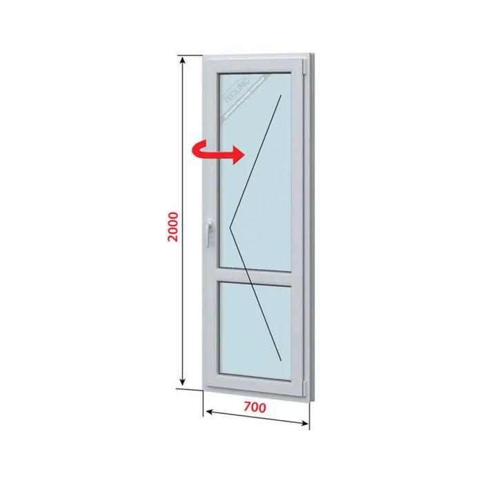 PVC БАЛКОНСКА ВРАТА PROFILINK 5-КАМЕРНА 70Х200 СМ. ДЯСНА