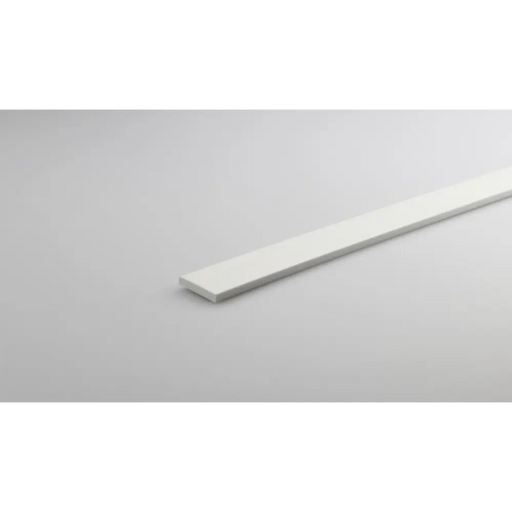 PVC ПРАВ ПРОФИЛ 13X2.5MM/1M БЯЛ