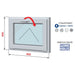 PVC ПРОЗОРЕЦ PROFILINK 5-КАМЕРЕН 800/600 БЯЛ