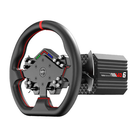 Комплект PXN VD6 DBT - база VD6 + кормило WDS R2 + педали за спирачка/газ PD HM + скоба Z9