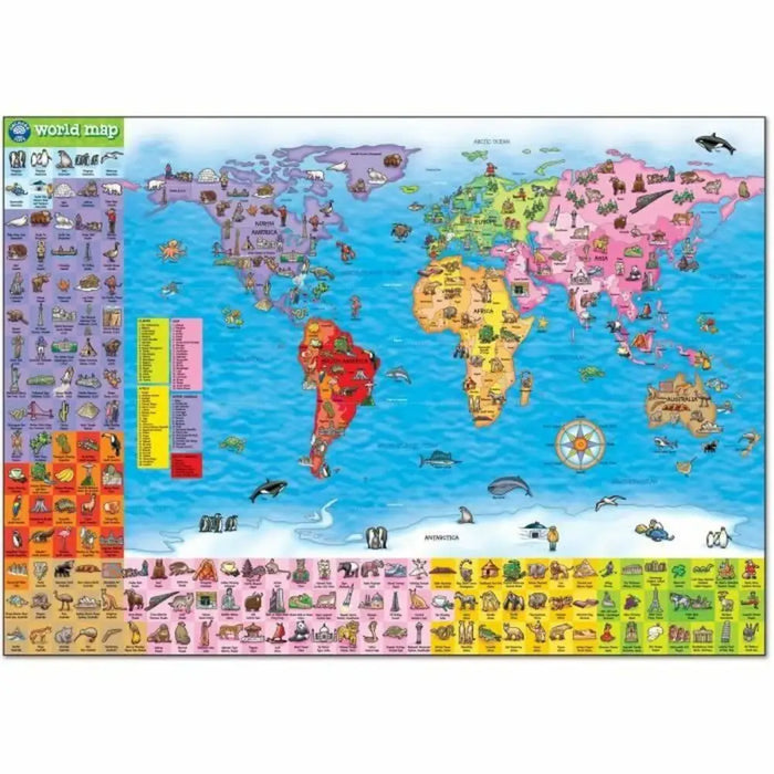 Пъзел Orchard World Map (FR)
