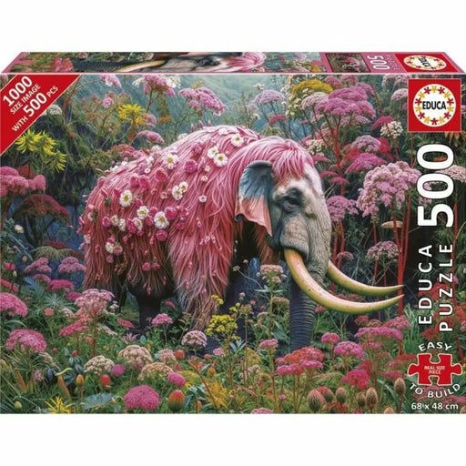 Пъзел Educa Elefante Florido 500 Части