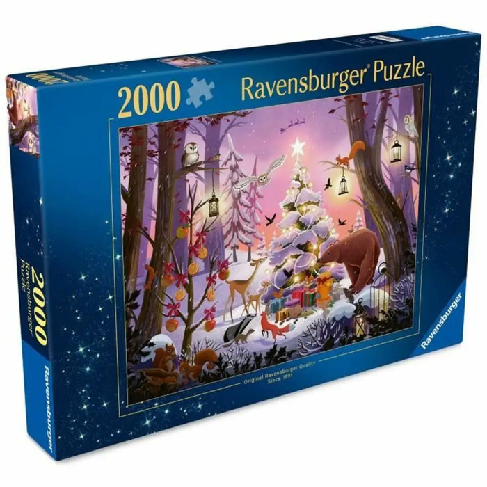 Пъзел Ravensburger NAVIDAD EN EL BOSQUE 2000 Части