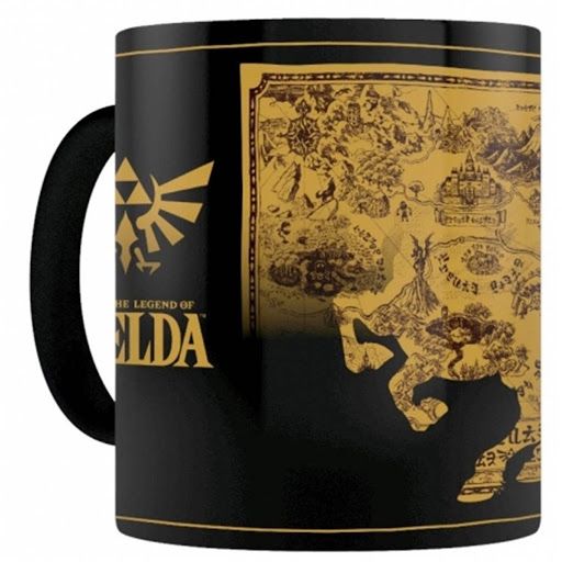 Чаша с термо ефект Pyramid Games: The Legend of Zelda - Map Silhouette