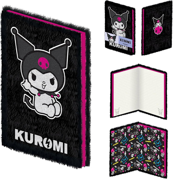 Тефтер Pyramid Animation: Sanrio - Kuromi - Rock Out (Plush), формат A5