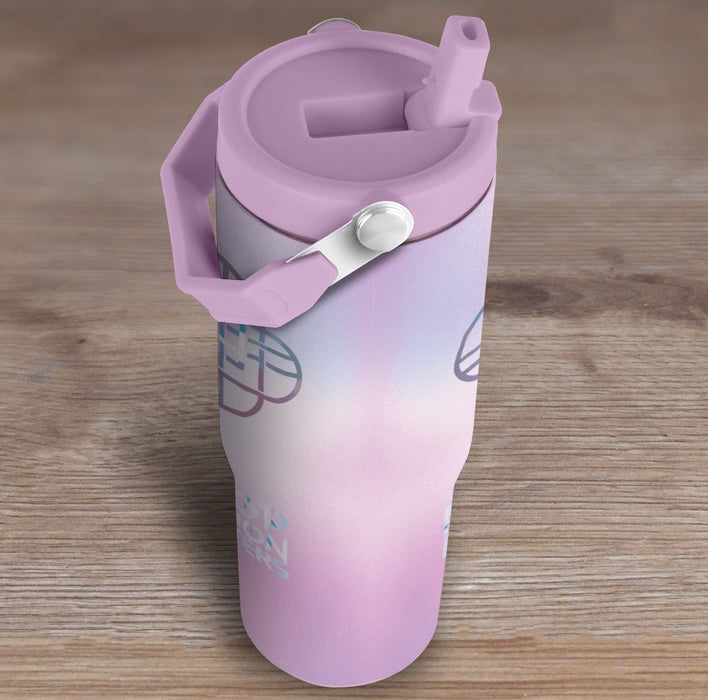 Чаша за път Pyramid Animation: K-Pop Demon Hunters - Huntrix (Pink), 850 ml