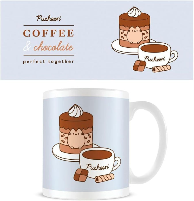 Чаша Pyramid Animation: Pusheeen - Coffee & Chocolate Perfect Together