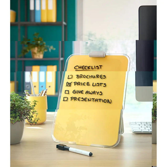 Пюпитър Leitz Cosy калено стъкло