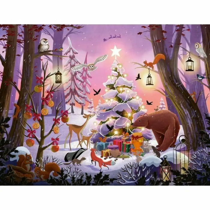 Пъзел Ravensburger NAVIDAD EN EL BOSQUE 2000 Части