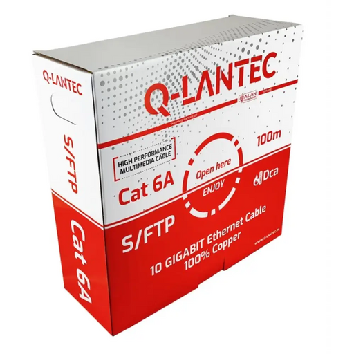 Q-LANTEC S/FTP cat.6A мрежов кабел усукана двойка LSOH